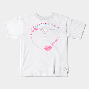 Galentines gal simple heart Kids T-Shirt